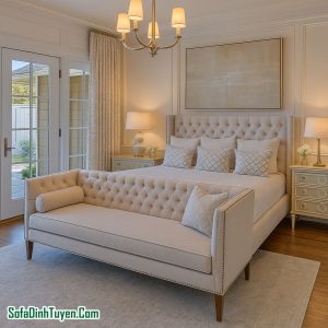 Ghế Sofa Phòng Ngủ Bọc Vải SF210