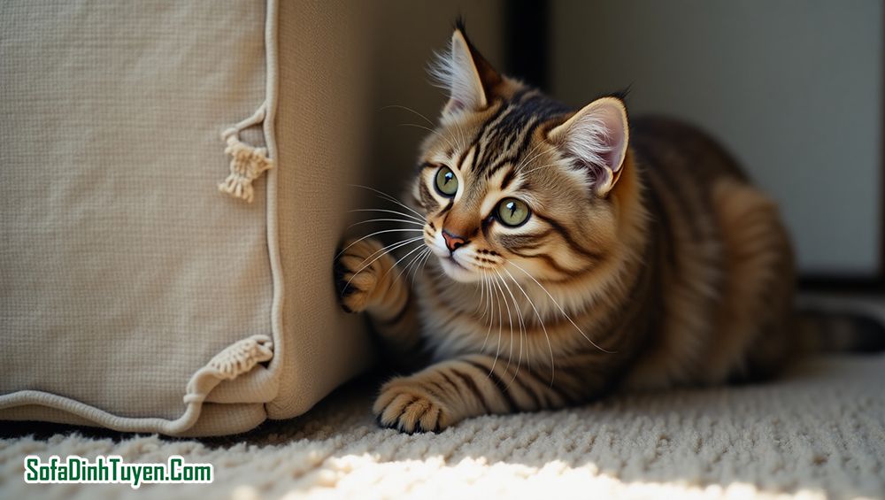 Các tiêu chí chọn ghế sofa cho nhà nuôi mèo