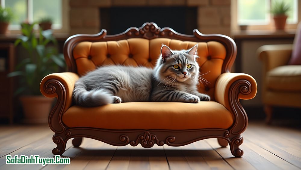 Ghế sofa cho mèo đẹp ảnh minh họa bằng A.I