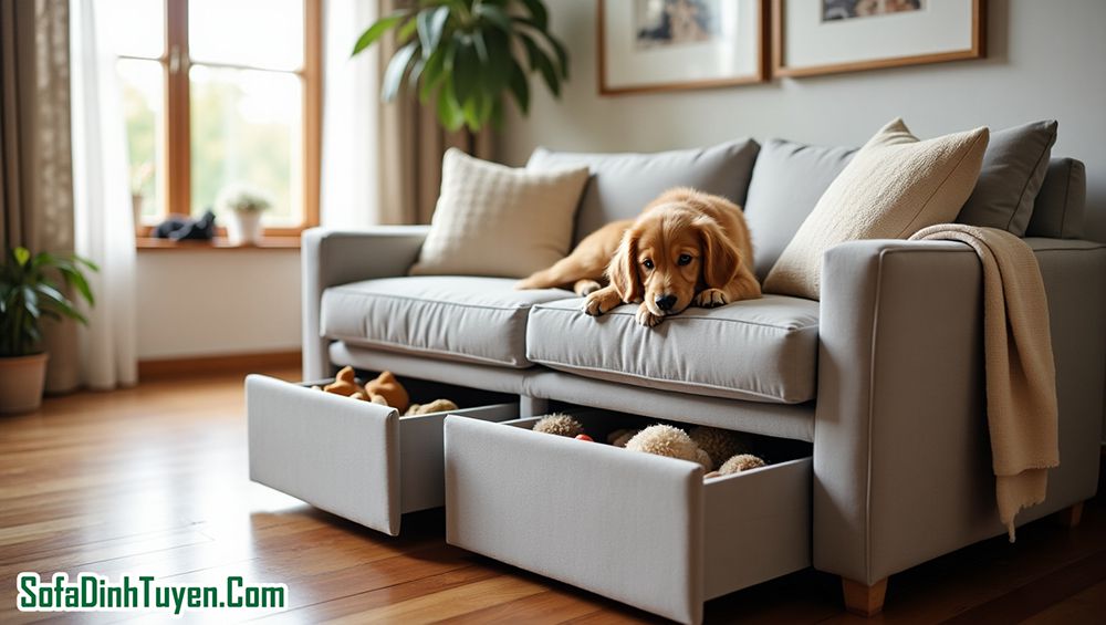 Lưu ý khi chọn mua sofa có ngăn kéo