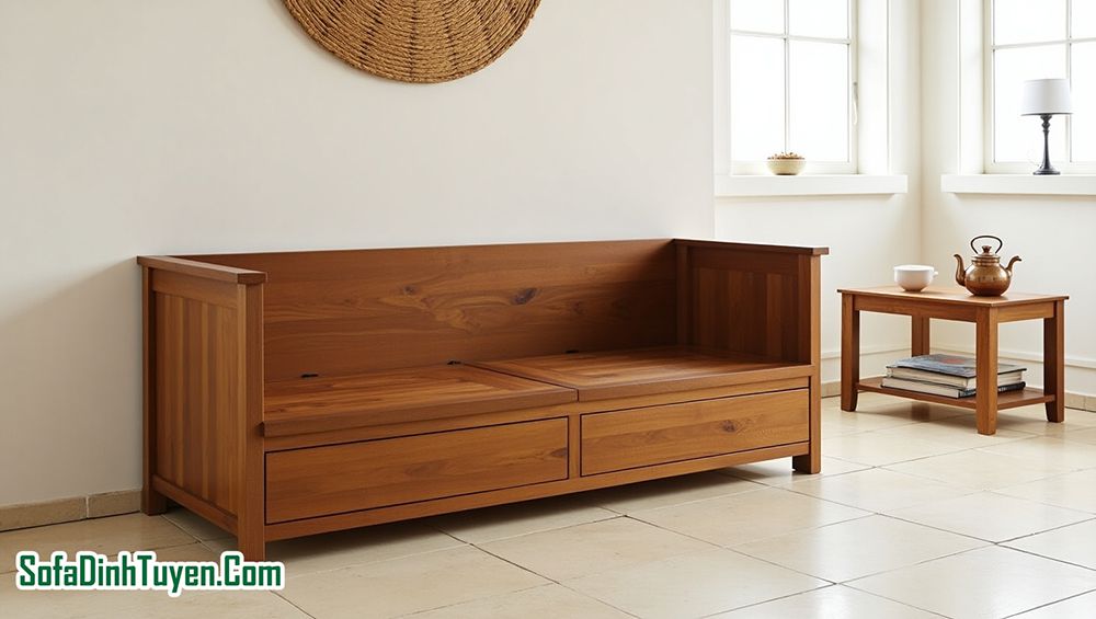 Cấu tạo sofa có ngăn kéo