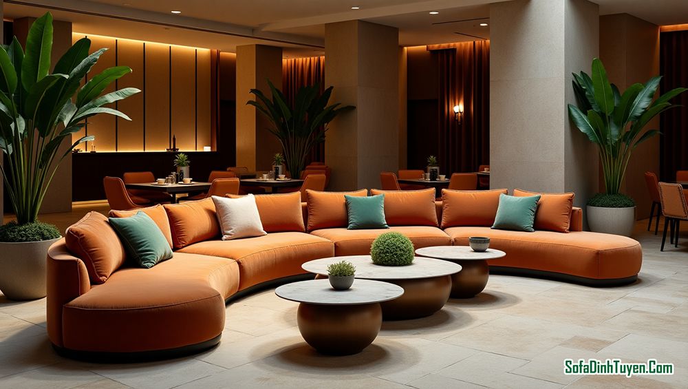 Ghế sofa cong dùng ở đâu đẹp nhất?