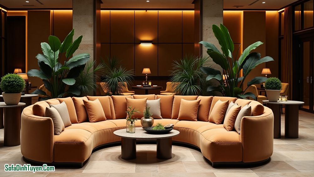 Báo giá ghế sofa cong trên thị trường