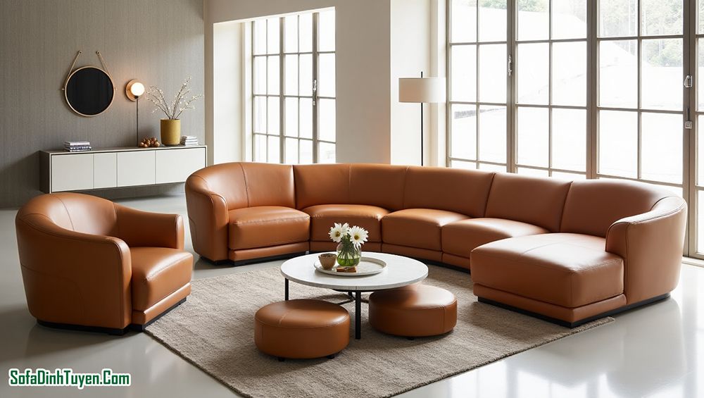 Ưu điểm nổi bật của ghế sofa cong