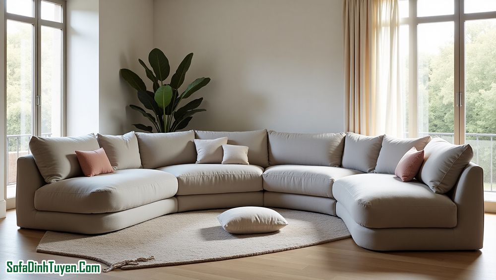 Ghế sofa cong dùng ở đâu đẹp nhất?