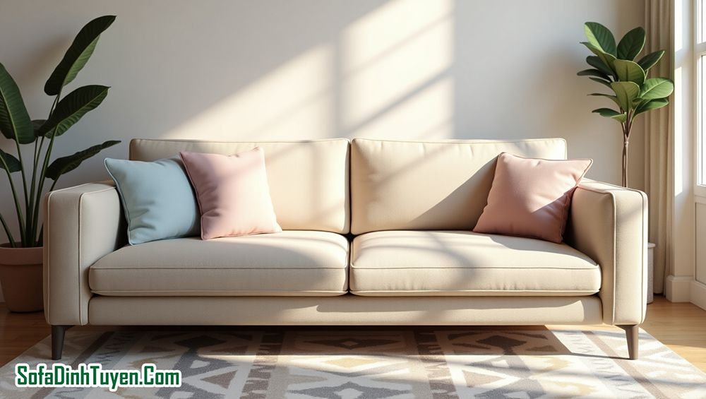 ghế sofa bọc da microfiber chất lượng
