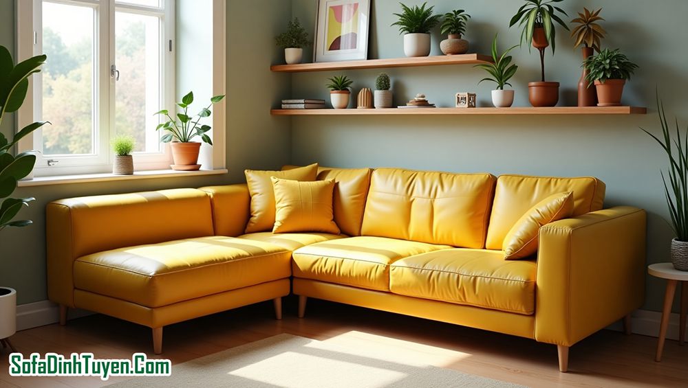Ghế sofa da bọc microfiber