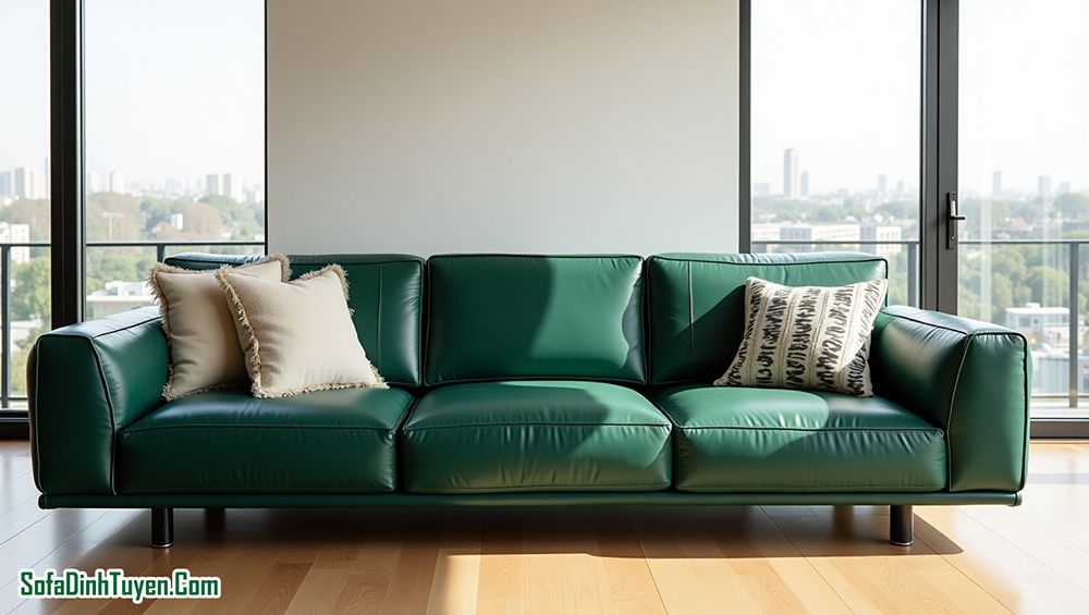 ghế sofa da microfiber hiện đại đẹp mắt