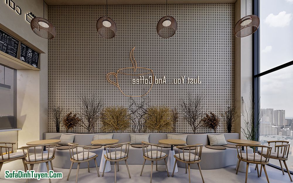 Tham khảo các mẫu ghế sofa cho không gian cafe, trà sữa lớn và lựa chọn tương ứng