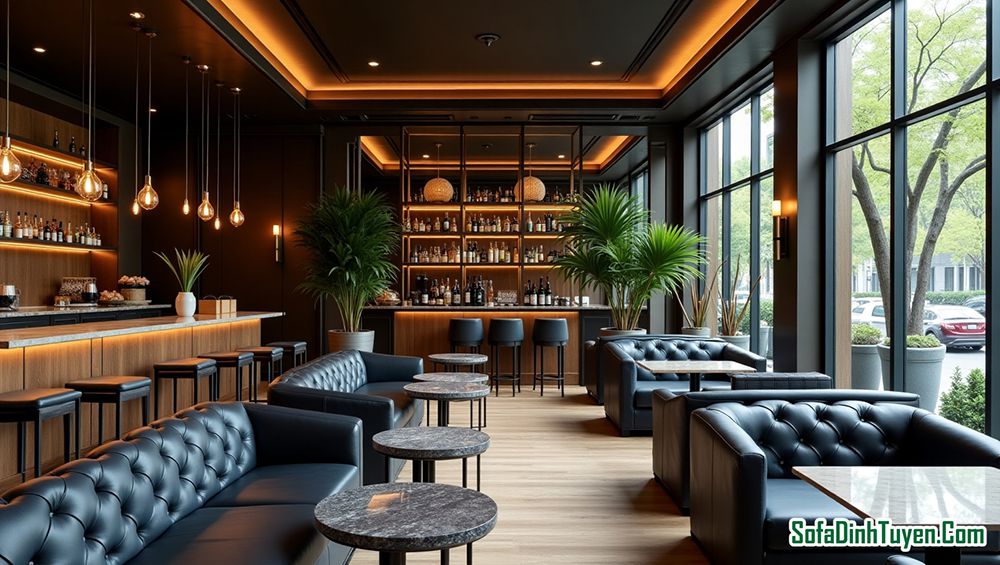 ghế sofa cho quán trà sữa bền đẹp