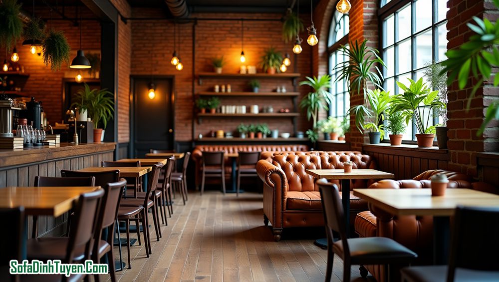 Ghế sofa cho quán trà sữa và quán cafe