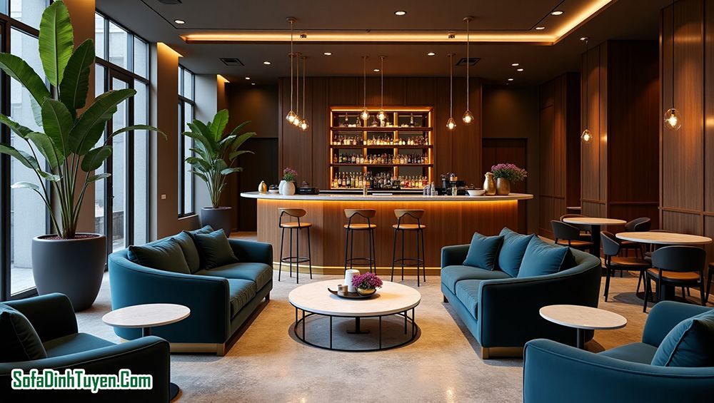 Ghế sofa cho quán trà sữa và quán cafe