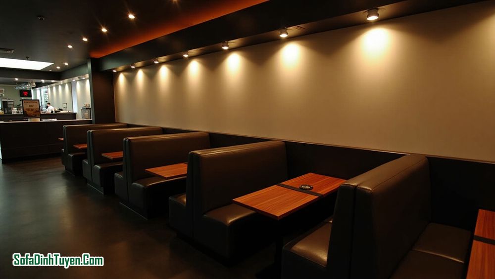 Ghế sofa cho nhà hàng cần mang tới sự thoải mái đáng kể cho khách hàng.
