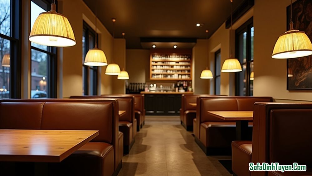 Chọn sofa nhà hàng có kích thước hợp lý