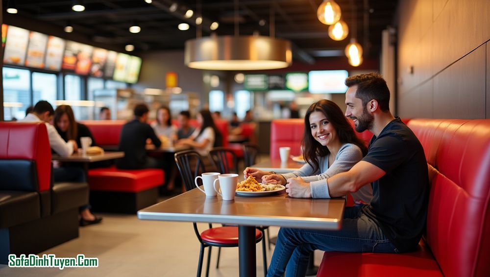 Sofa cho cửa hàng fastfood