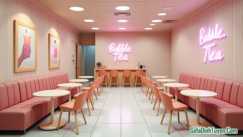 Cách chọn ghế sofa cho quán cafe, trà sữa