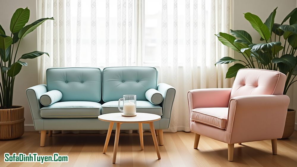 Bộ ghế sofa 3 ghế kích thước dài nhỏ dưới 1,6m bền đẹp