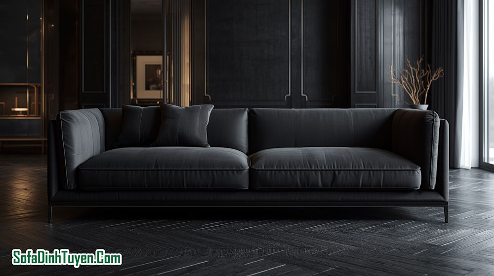 Với sofa Dark Grey vừa tinh tế vừa che vết bẩn tốt không sợ lỗi mốt