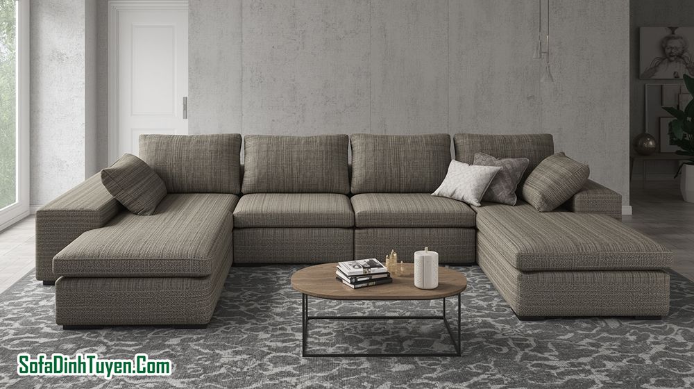 Sofa màu ghi và sự liên quan tới phong thủy