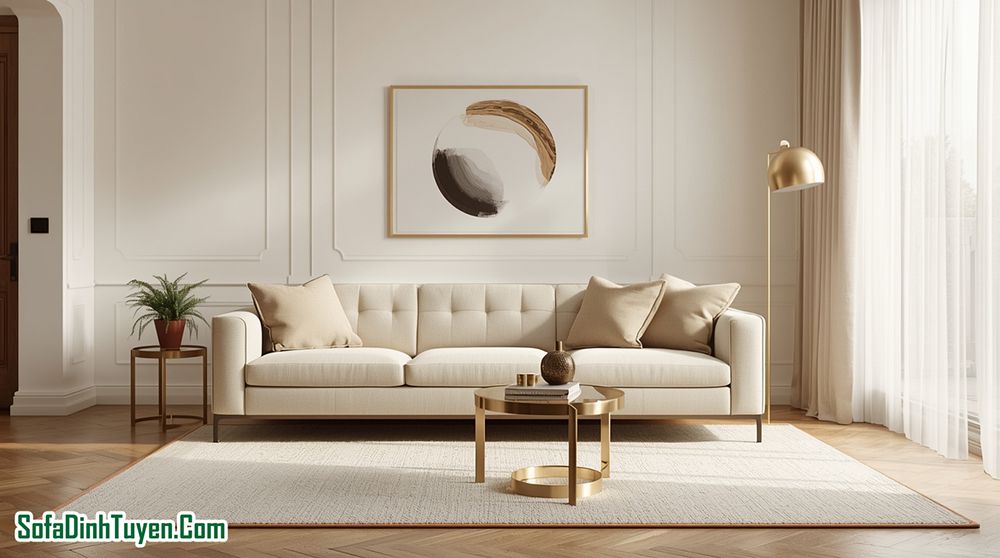Sofa Da thật hoặc da công nghiệp cho người mệnh Kim
