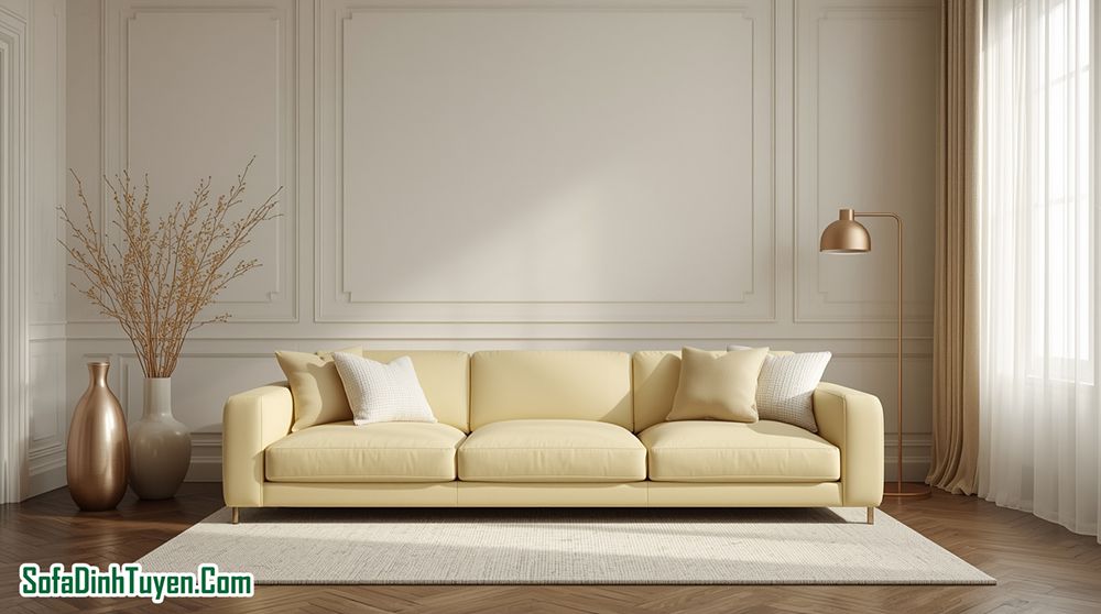 Sofa Da thật hoặc da công nghiệp cho người mệnh Kim