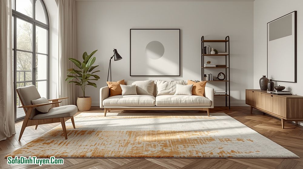 Vì sao không nên phối màu thảm sofa một cách ngẫu hứng?