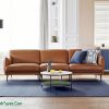 Ghế Sofa Bọc Da Màu Nâu Hiện Đại SHN02